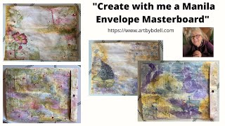 Create with me a mailing envelope with a master board on the back