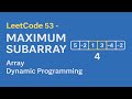📈 Leetcode 53 - Maximum Subarray | Kadane’s Algorithm Explained | FAANG Interview Prep