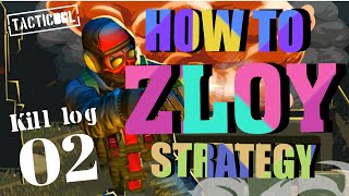 Tacticool Tips | How to Zloy strategy / 戦略的使用方法 / Zloy lv50 (Talent10/10) SG 3YM  #tips