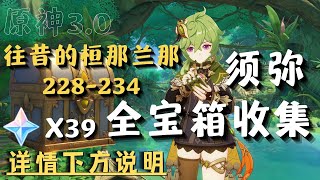 【原神】3.0版本｜往昔的桓那兰那 228-234｜须弥全宝箱收集｜Part.16｜原石X39