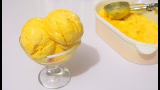 আইসক্রিম পাউডার দিয়ে তৈরি ম্যংগো আইসক্রিম || Mango ice cream without Mango // Mango ice cream