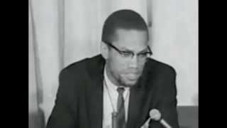 MALCOLM X - RETURNS FROM MECCA (HAJJ) Complete Press Conference (ENGLISH)