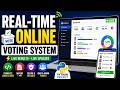 Build a complete Real-Time Online Voting System using Python, Flask & SQLite