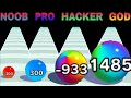 NOOB VS PRO VS HACKER VS GOD in Calculate Ball 3D 2048