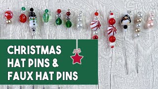 How to Make a Hatpin | DIY Christmas Hatpin or Faux Hatpin | Faux Hatpins for Christmas Journals