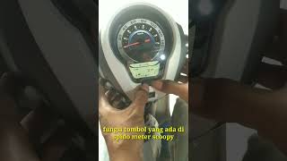 fungsi tombol yang ada di spido meter scoopy