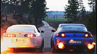 Mazda RX-8 2JZ 500 hp and Toyota Supra