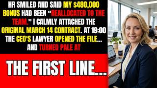 HR Took My $480K Bonus… Then Smiled—Until the CEO’s Lawyer Opened My Contract and Went Pale