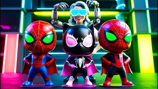 Chibi Spider-Man Trio Tested in Futuristic Lab! | Marvel's Spidey and his Amazing Friends