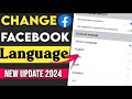 how to change facebook language in 2024 || kivabe facebook language change korbo || fb language set