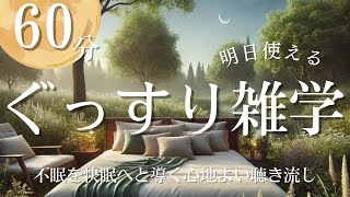 【睡眠導入】 不眠症の解消をサポート 雑学朗読聞き流し(作業用/睡眠用)