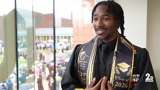 Towson grad turns tragedy into hope at 2026 commencement