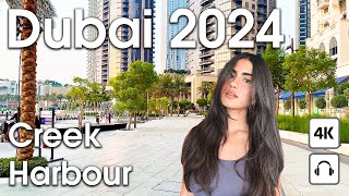 Dubai 🇦🇪 Dubai Marina, Amazing Creek Harbour [4K] Walking Tour Compilation