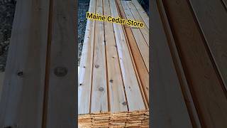 Cedar has the most beautiful streaks of colors- Maine Cedar Stores Rustic Channel Shiplap