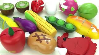 WuuuzZ!!! Fun Learning Names of Fruit and Vegetables & Cutting Fun for Kids by YL Toys Collection 2
