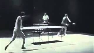 Bruce Lee plays Ping Pong