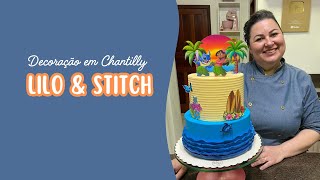 Decorando um bolo de andar com o tema Lilo \u0026 Stitch ao vivo!