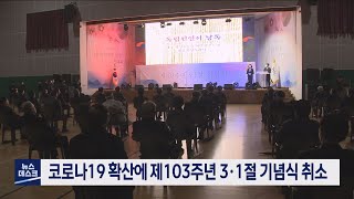 코로나19 확산에 제103주년 3·1절 기념식 취소