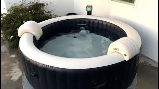 How to use Intex PureSpa Plus inflatable hot tub - step by step guide