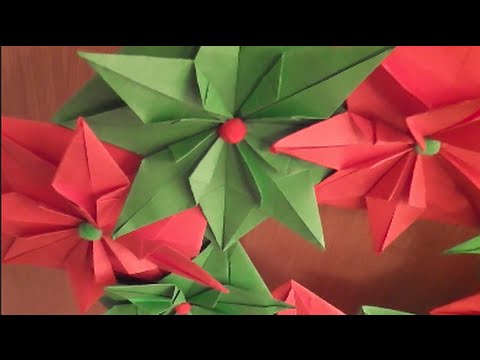 How to make an Origami Christmas Wreath How to make an Origami Christmas Wreath