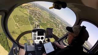 Elstree Helicopters student David FIRST SOLO in Cabri G2 with voice over from Capt White June 2024