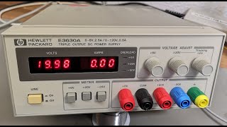 HP E3630A Triple Output DC Power Supply test teardown 1994