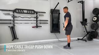 Rope Cable Tricep Pushdown