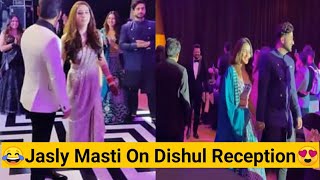 ALY GONI AND JASMIN BHASIN ON RAHUL VAIDYA DISHA PARMAR WEDDING RECEPTION | DISHUL WEDDING | JASLY