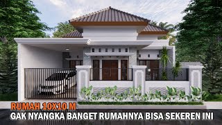 DESAIN RUMAH 10X10 METER YANG KEREN ABIS