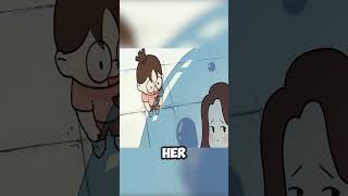 The girl discovered that everyone had a bubble on them.#cartoon #funny#shorts#animation