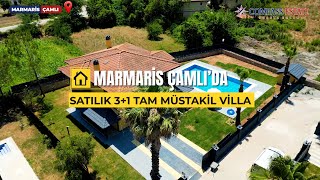 MARMARİS ÇAMLI’DA SATILIK 3+1 TAM MÜSTAKİL VİLLA 🏡✨