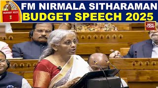 FM Nirmala Sitharaman Speech | New Tax Regime | Union Budget 2025 | Parliament Budget Session