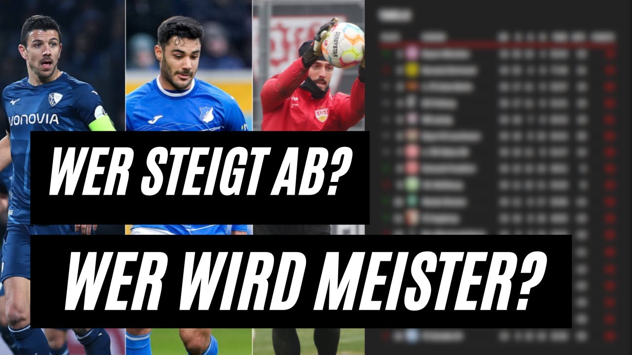 Bundesliga Restprogramm! ICH Tippe Die Letzten 5 Spieltage - YouTube