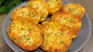 Potatoes with Parmesan in the oven. A simple baked potato recipe.