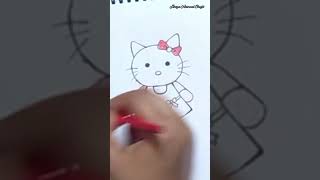 | How to Draw Hello kitty | chibi art | drawing | #hellokitty   #chibiart #drawing #shorts