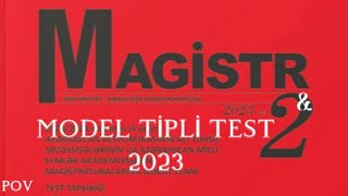 Magistr 2 jurnalı | Model Tipli Testlər | 2023 |