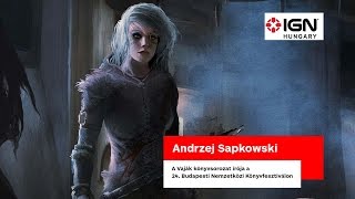 Andrzej Sapkowski, a Vaják könyvsorozat írója a 24. Budapesti Nemzetközi Könyvfe