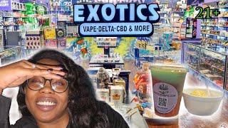 Trying Exotic’s Smokeshop TOP RATED Cannabis Drink in Memphis!🍃*FIRST TIME*