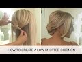 How to Create a Low Knotted Chignon | Hair Styling Tutorial | Kenra Professional