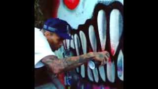 Chris Brown Painting At  Brooklyn Projects [2013/08/14]