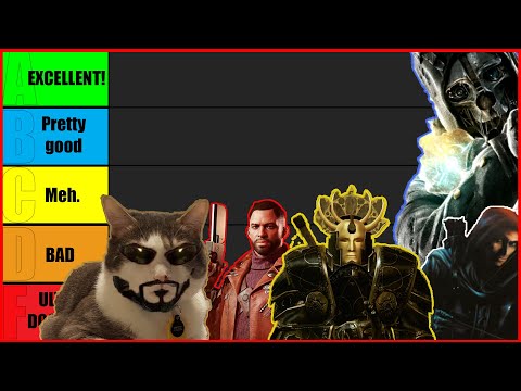 The Absolutely Definitive Immersive Sim Tier List