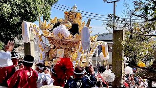 【2022 荒川神社 本宮】町坪屋台 階段登り