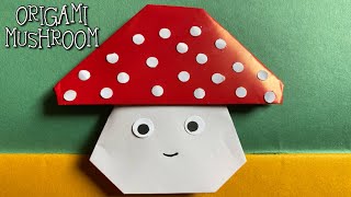 How to make a paper mushroom । Origami Mushroom । Create paper mushroom craft । DIY paper craft