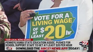 Advocates push for raising minimum wage for school employees
