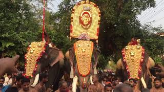 പുതുപ്പള്ളി കേശവൻ മച്ചാട് ഗോപാലനും ധർമ്മനും പന്നിത്തടം chiramanengad പൂരം