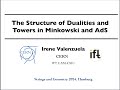 Irene Valenzuela - The Structure of Dualities and Towers in Minkowski and AdS