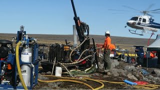 NCA Helicopter Portable Compressors and Booster in Action - Mineral Exploration (RC Drilling)