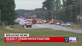 Coroner called to crash in Greenville County closing part of road