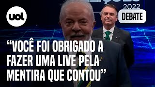 Lula cita live de Bolsonaro na madrugada: 'Deve ter deitado com consciência muito pesada'