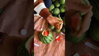 The correct technique for cutting a watermelon #shorts